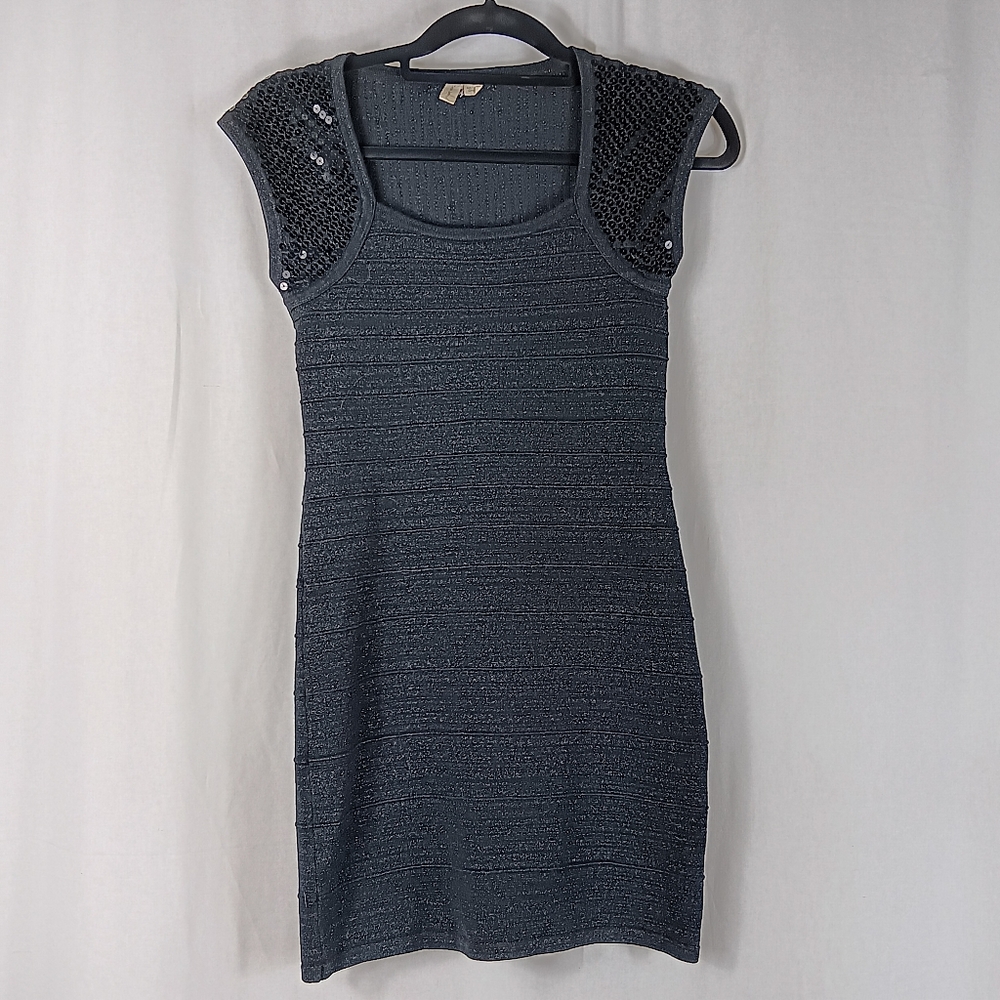 Tricot Joli Black Mini Dress Size M